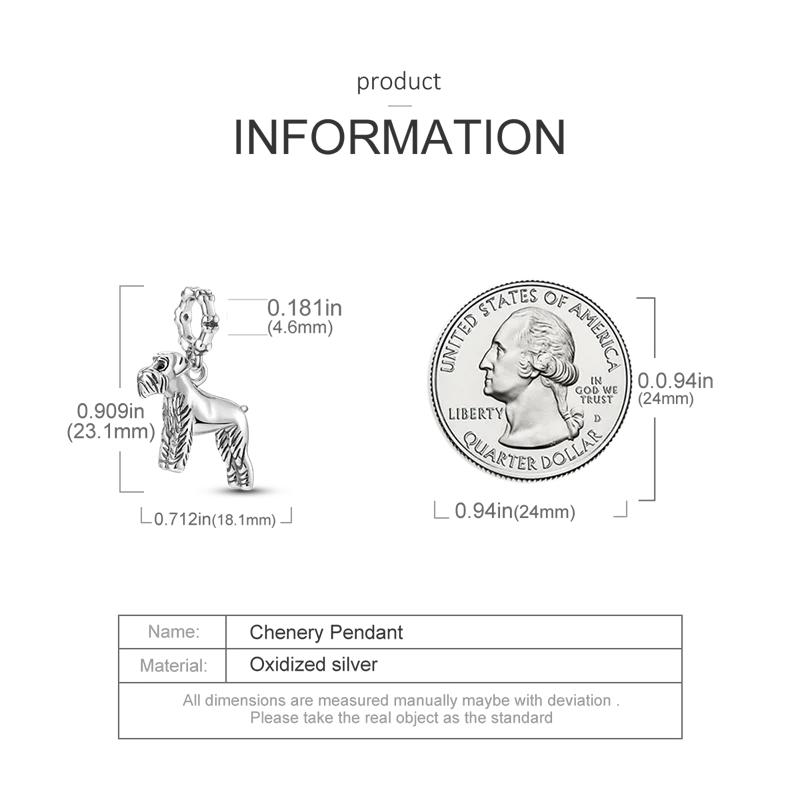 Authentic Charm Bead Charms copper Cute Pet Schnauzer Dog Bead Charms Compatible With Charm Bead Charms Plata Bracelets for Women Jewellery Making Fin