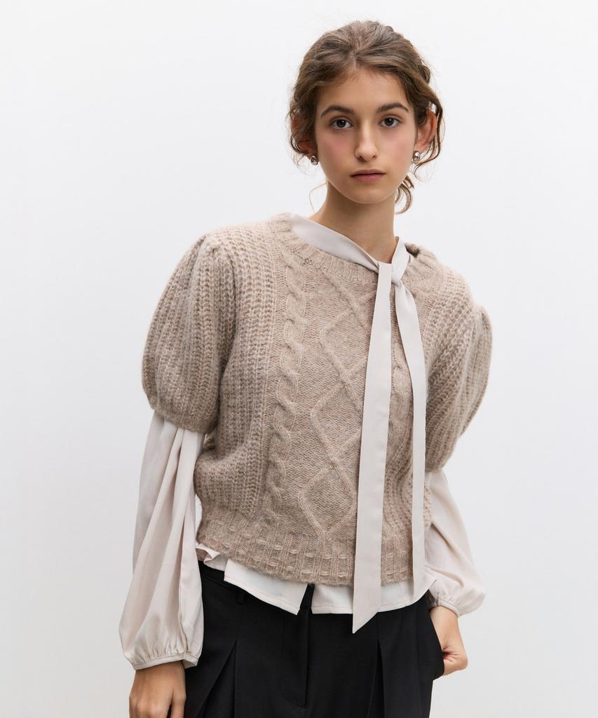 Lilisu Sofy Knit Top / Brown