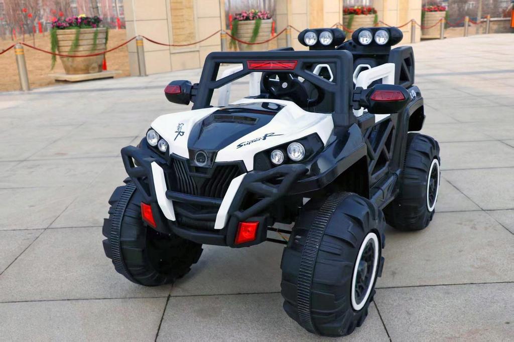Auto Buggy Perfomance White Battery-Powered, Strong, Safe