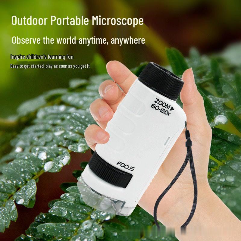 Portable HD Microscope for Kids - Educational Science Toy for Outdoor Experiments