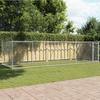 VidaXL Dog Cage with Door, Dog Kennel, Dog House, Garden Patio Terrace Niche, Grey 6x2x1.5 M 3209579