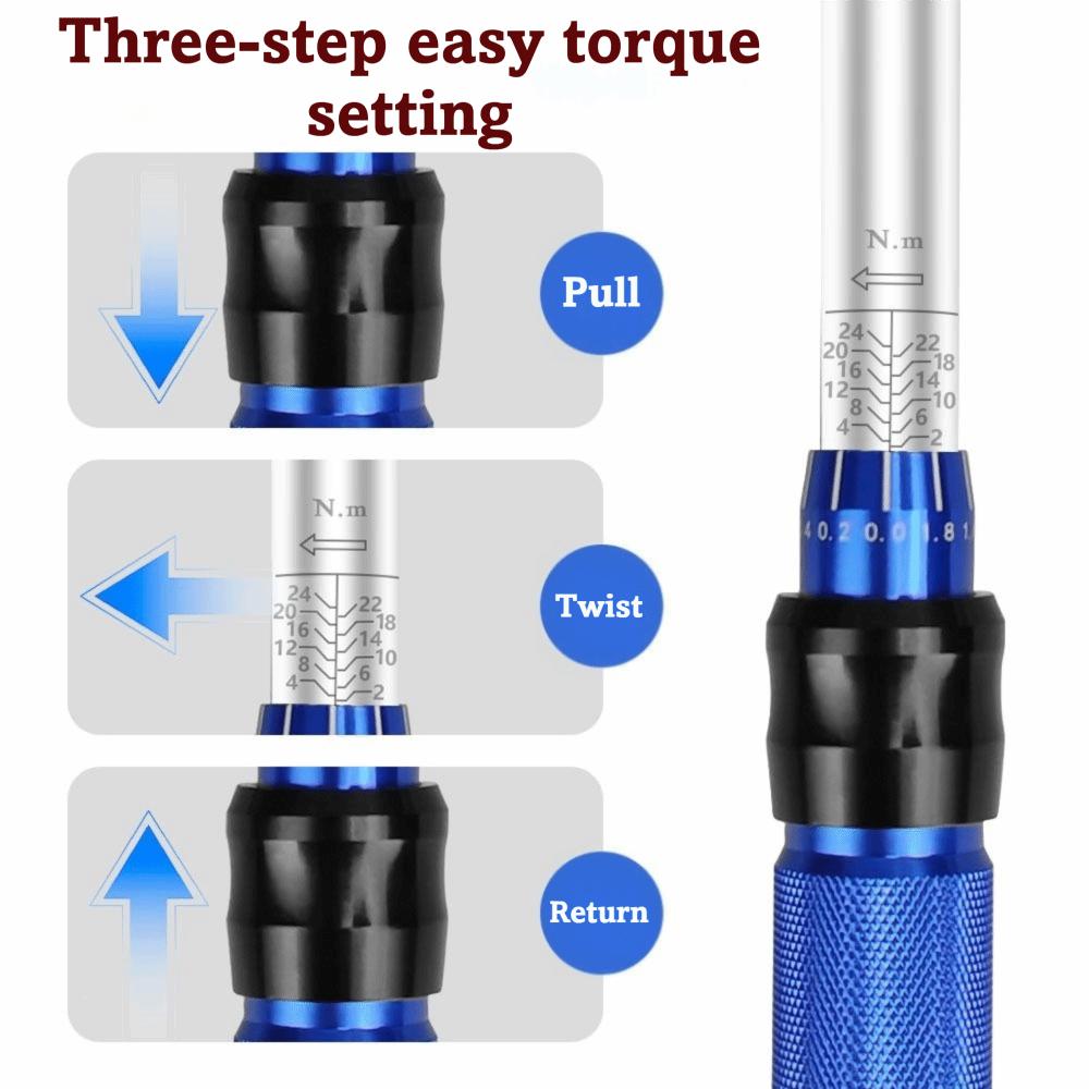 3/8" Drive Magnetic Spark Plug Socket Precision-Adjustable 10-60Nm Torque Range Torque Wrench Dual-Direction Ratchet Heavy Duty