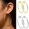 2PC Punk Mens/Womens Stealth Clip On Earrings Without Ear Hole Ear Cuff Spring Clip Fake Ear Ring Hoop Personality Jewelry Gift