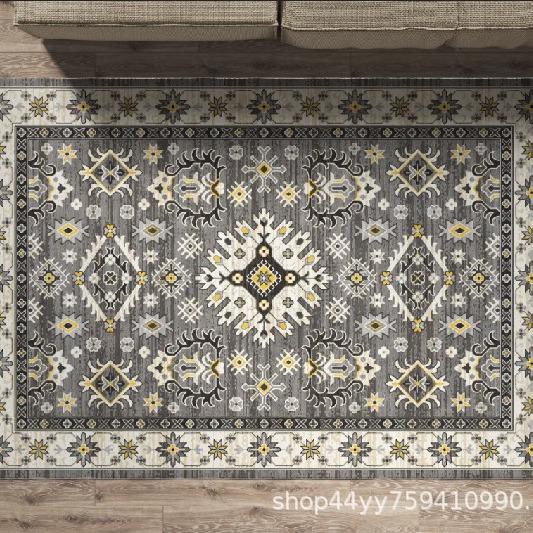 Persian Style Carpet, Living Room Coffee Table, Bedroom Full Of Floor Mats, Ethnic Style Thickened Washable Non-Slip Carpet