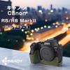 BEADY PU Leather Half Case for Canon EOS Mark Protective Green R5/R6/R6 II, Cover,