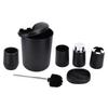 6Pcs Set Bathroom Accessories Set Electroplating Toothbrush Holder Trash Can Kit for Home