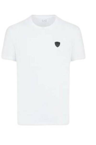 Emporio Armani Men's Cotton T-shirt White Short Sleeve, Size XL