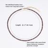 [GAVU] [Garb] 3mm Garnet Cubic Zirconia Power Stone Necklace for Women