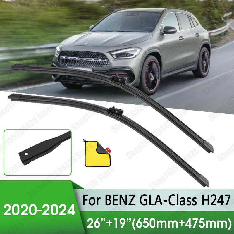 For Mercedes-Benz GLA-Class H247 2024 Car Wiper Front Wiper Blade 26"+19" Windscreen Wipers Auto Accessories