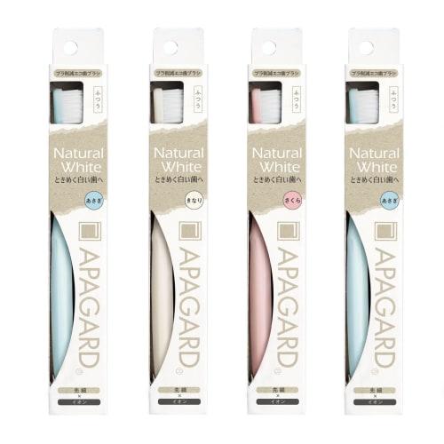 

APAGARD eco набор зубных щеток из 4 штук, обычные, ионные, конические, антибактериальные, с уменьшенным содержанием пластика, удлиненные. *Цвет указать невозможно.