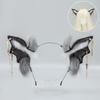 Plush Halloween Headband Bat Cosplay Bat Ear Headband Quirky Halloween Accessory  Halloween Party