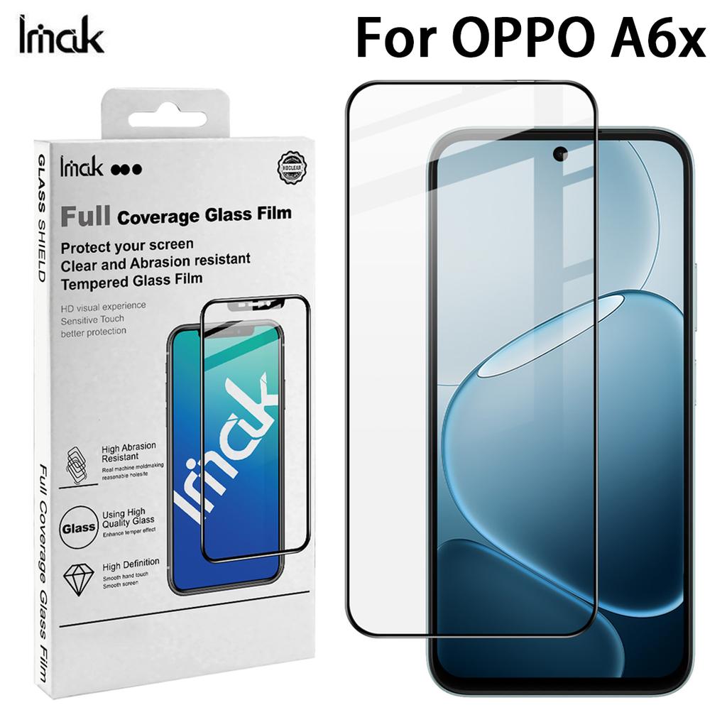 For OPPO A6x 4G Glass IMAK Full Coverage Tempered Glass Film Pro+ Series 169mm
