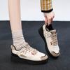 Fashion New Round Toe Breathable Sexy Casual Sneakers Spring/autumn Comfortable Non-slip Lace-up Walking Shoes for Women
