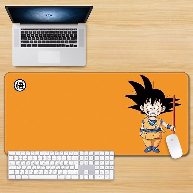 Neuer Schlichter Stil Son Goku Leder Mauspad Übergröße Animation Dragon Ball Kakarotto Kreative Computer Tastatur Büro Rutschfest Wasserdicht Tischmatte