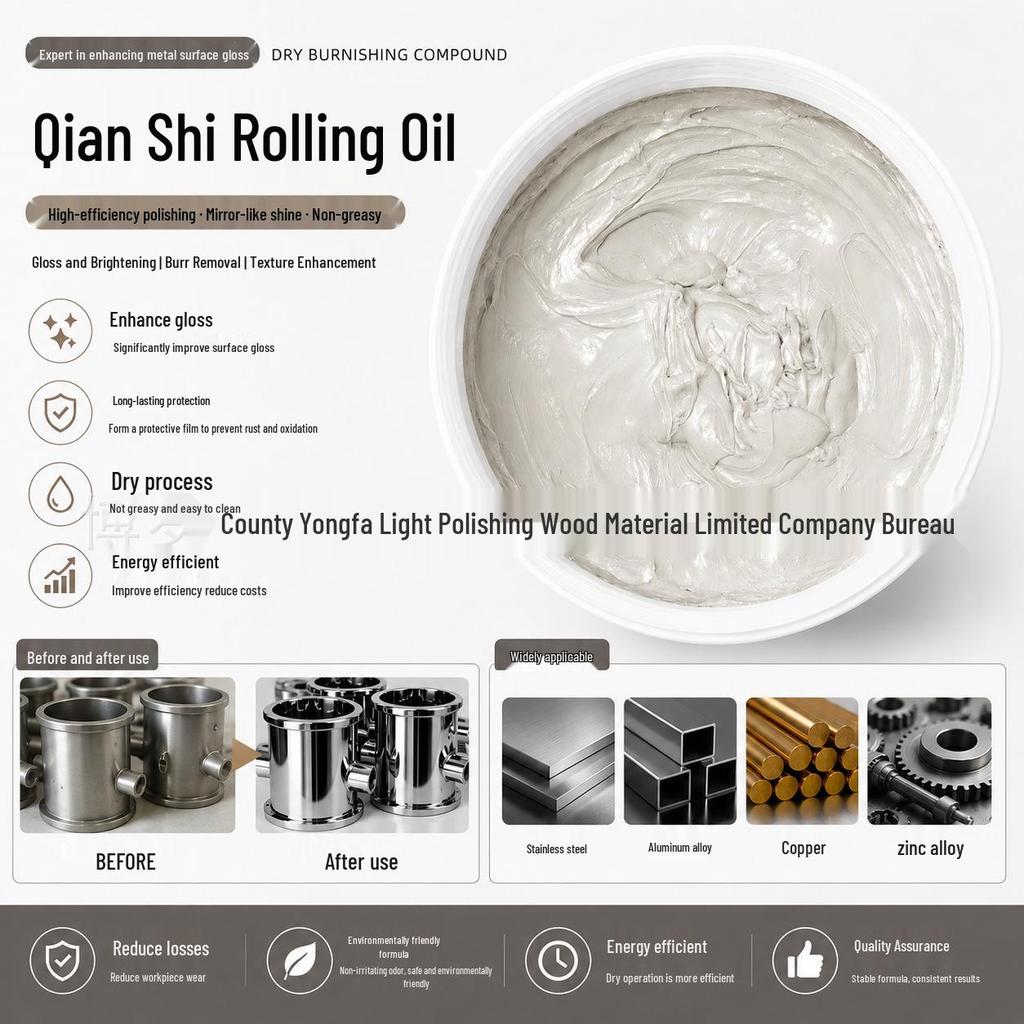 High Gloss Polishing & Rolling Oil for Plastic, Fine Plate & Stainless Steel