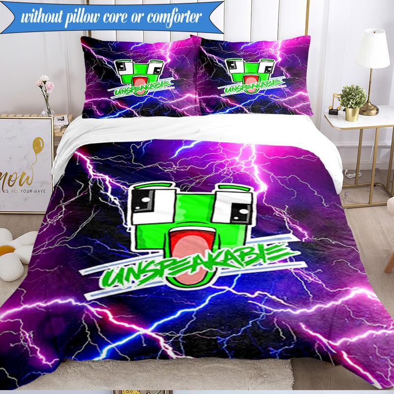 Space Un-speakable Adventure 3pcs K-pop Music Group Bedding set,Ideal for Bedroom, Dormitory,Including Duvet Cover And 2pcs Pillowcases,Fan Gifts