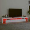 Vidaxl Szafka Pod Tv Z Oświetleniem Led, Biała, 260X36,5X40 Cm