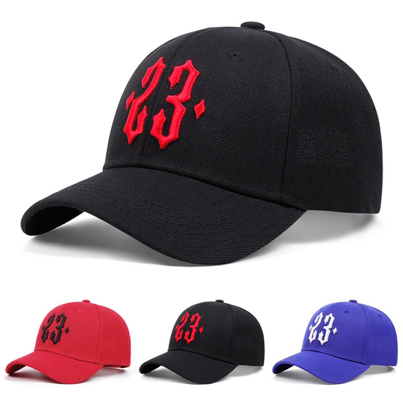 2026 New Fashionable Baseball Hat 23 Embroidered Street Hip Hop Skateboarding Hat Outdoor Leisure Decoration Sunshade Hat Unisex
