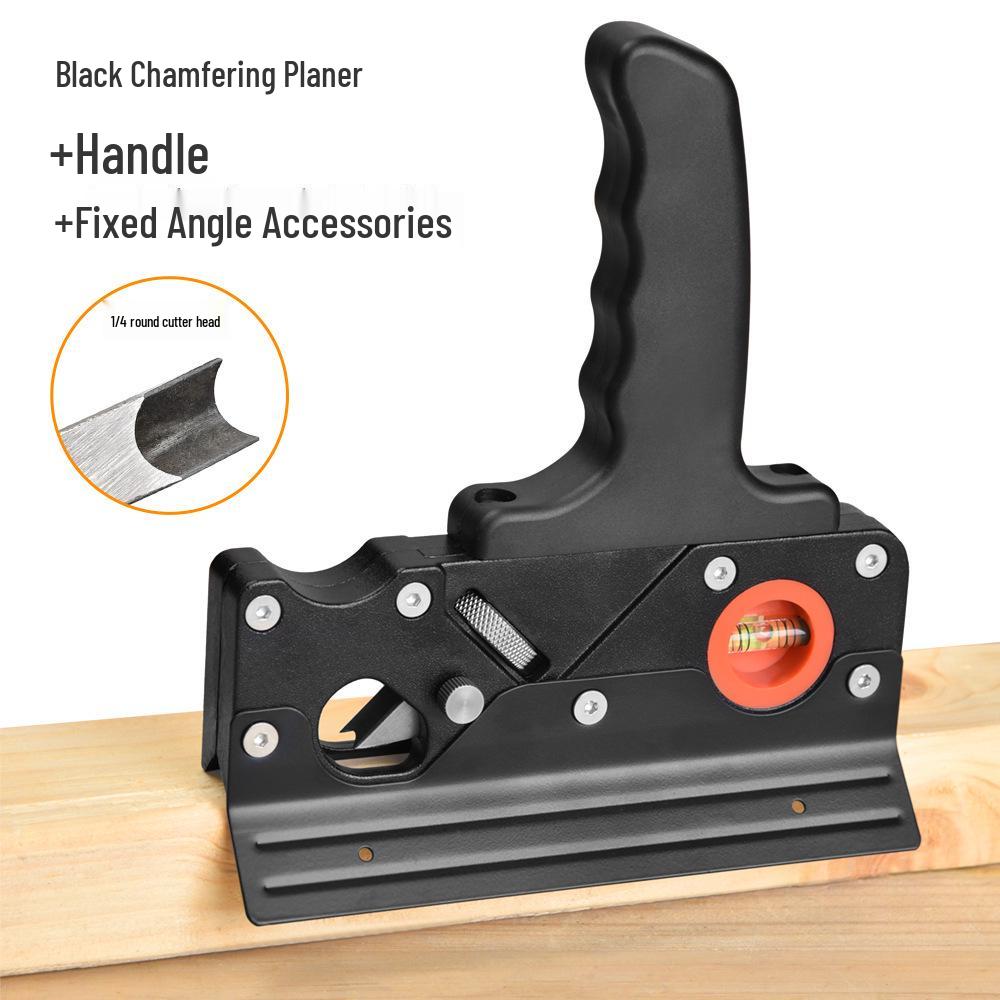45° Woodworking Chamfer Plane: DIY Essential with Multiple Cutter Heads for Edge Trimming