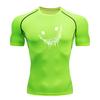 Men's Quick Dry Compression Workout T-Shirt, Scary Grin Drip