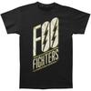 Men's Foo Fighters Slanted Logo Black Slim Fit T-shirt Medium Black