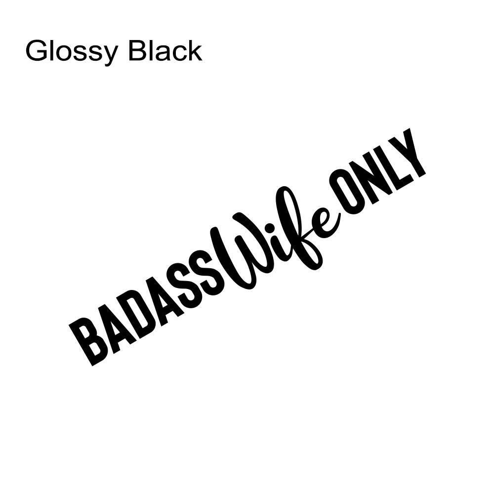 

Badass Wife Only Letter Car Sticker Window Creative Door Sill Self-Adhesive Vinyl Film Decals Graphics Truck Decor Accessories