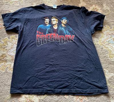 Vintage 1987 AlternativePunk Rock Black T-Shirt THE GREEN DAY Size: XL