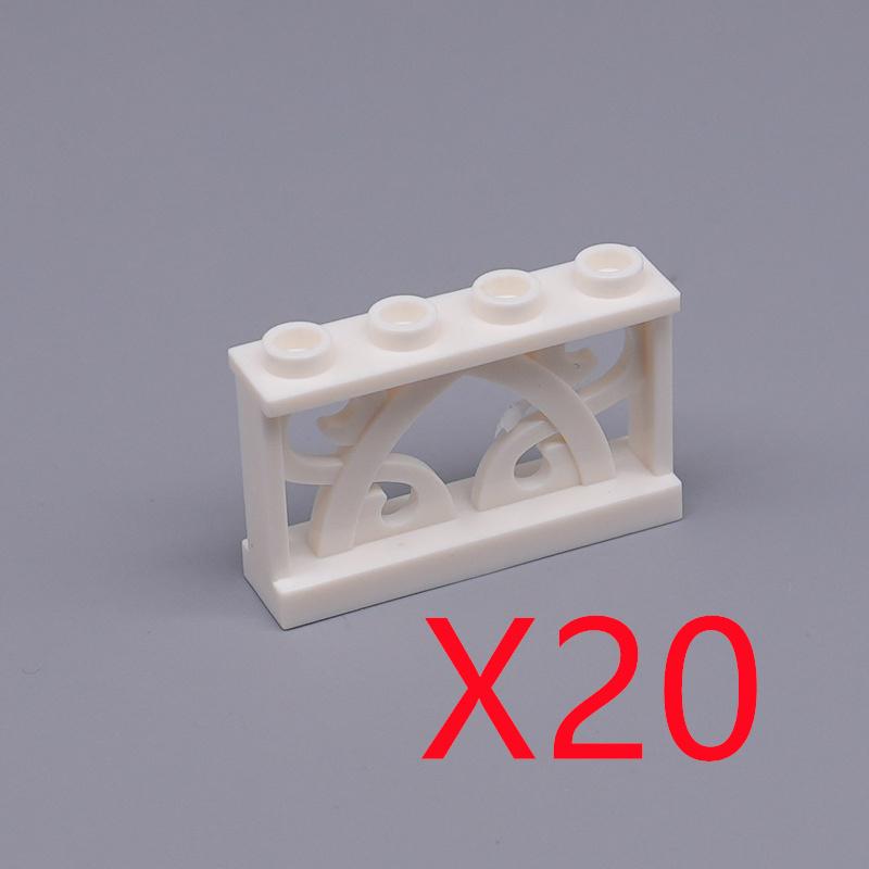 MOC City Architecture Building Blocks Basic Accessories Fences Stairs Houses Gardens Tree Trunks Bricks Compatible Toy Gift X031