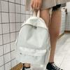 Women's Backpack Small Backpack for School Teenagers Girls Nylon  White Bookbag Fashion Solid Color Travel Backpack Street Trend