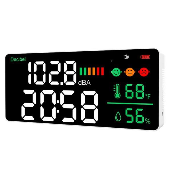 Wall-Mounted HD Sound Meter with Large Digital Display