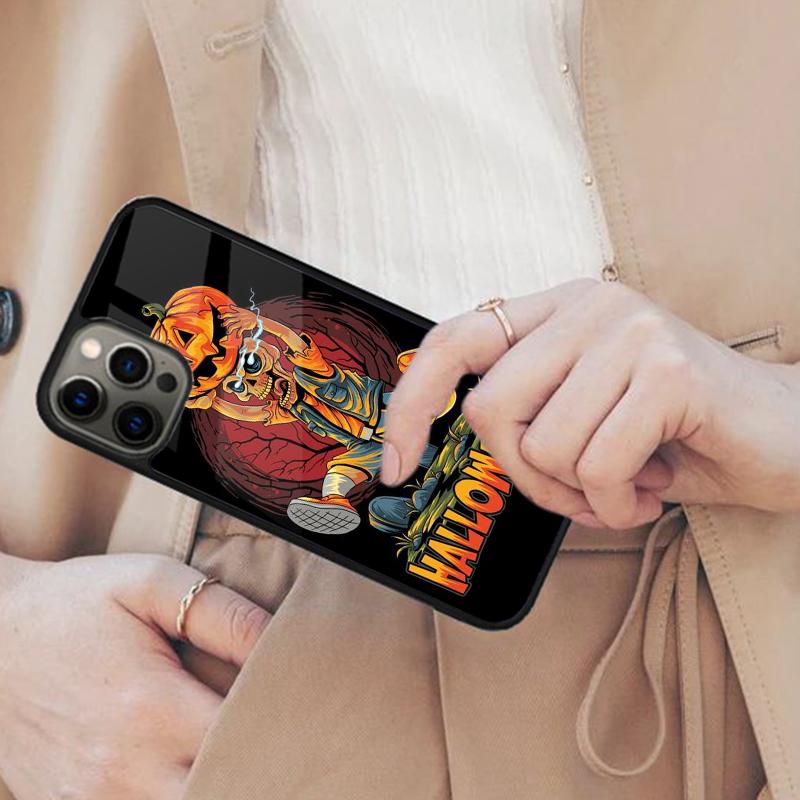 Halloween Pumpkin Spooky Magnetic Phone Case For APPLE iPhone 17 Air 16 14 13 12 Pro Max 15 Plus Charge With MagSafe Cover