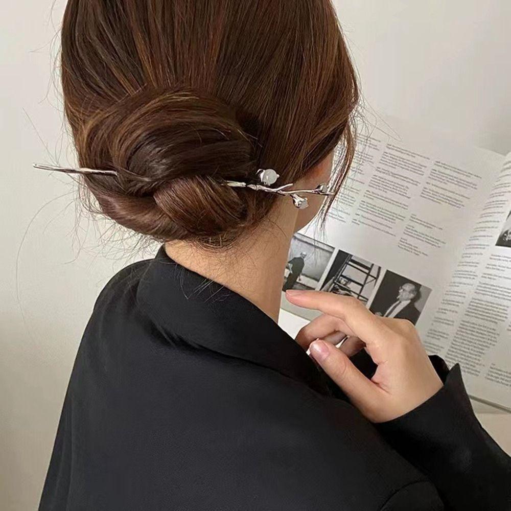 Headwear Cheongsam Metal Hairpin Ancient Style Hairpin Chinese Style Headwear Hanfu Hair Sticks