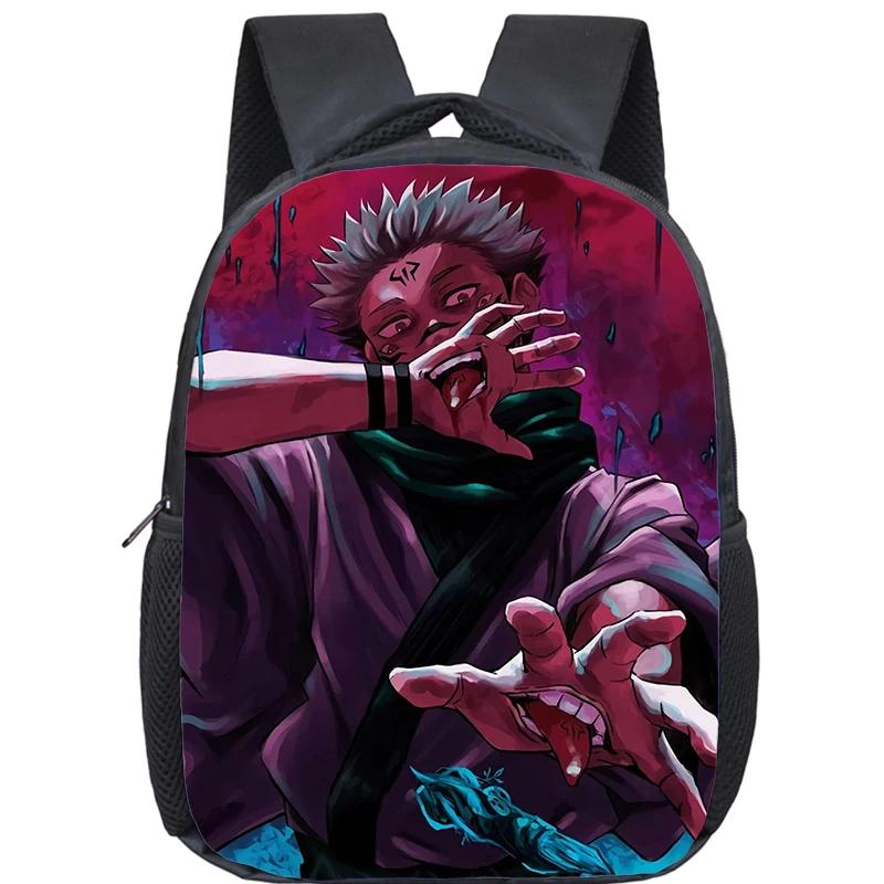 Anime Jujutsu Kaisen Backpack Boys Girls Kindergarten Book Bag Children School Bags Manga Gojo Satoru Yuji Itadori Backpack Gift