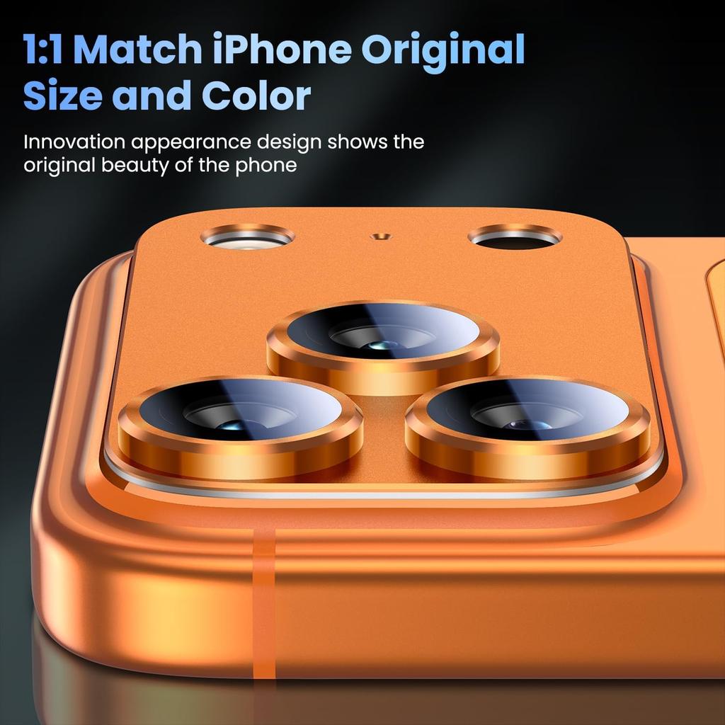 Kosmisches Orange Gehärtetes Glas Kameraobjektivschutz Abdeckung Für iPhone 17 Pro Max Air 17Pro 17Promax iPhone17 iPhoneair Handy Schutz Zubehör