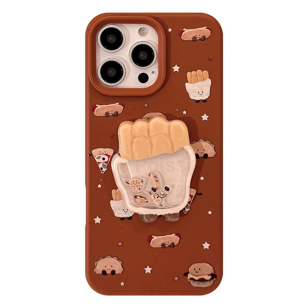 Fun Fries Shake Fun Iphone16 Phone Case Apple 17promax Silicone 14 Compatible 13 3D Cartoon