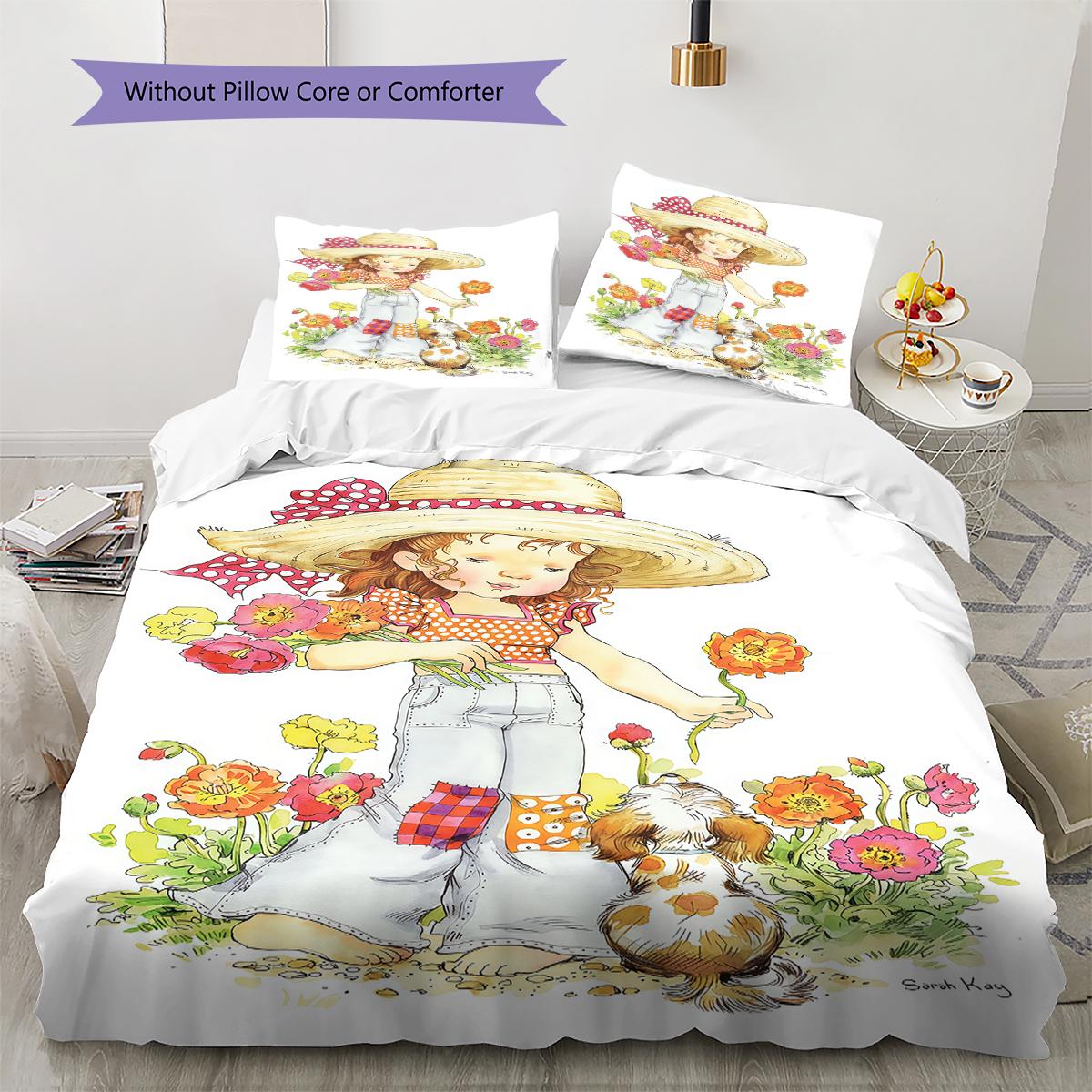 

SaraKey Pattern Bedding,Quilt Set Quilt Cover Pillowcase Home Birthday Gift (1 * duvet cover + 2 * pillowcase, without core) 135x200cm