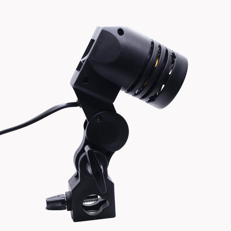 E27 Single Lamp Holder with Cord for Energy-Saving Photography Mushroom Fill Light