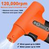 120000PRM High Power Turbofan Violence Fan Compressed Air Duster 3 Speed Handheld Blowing Sunction Air Blower Brushless Jet Fan