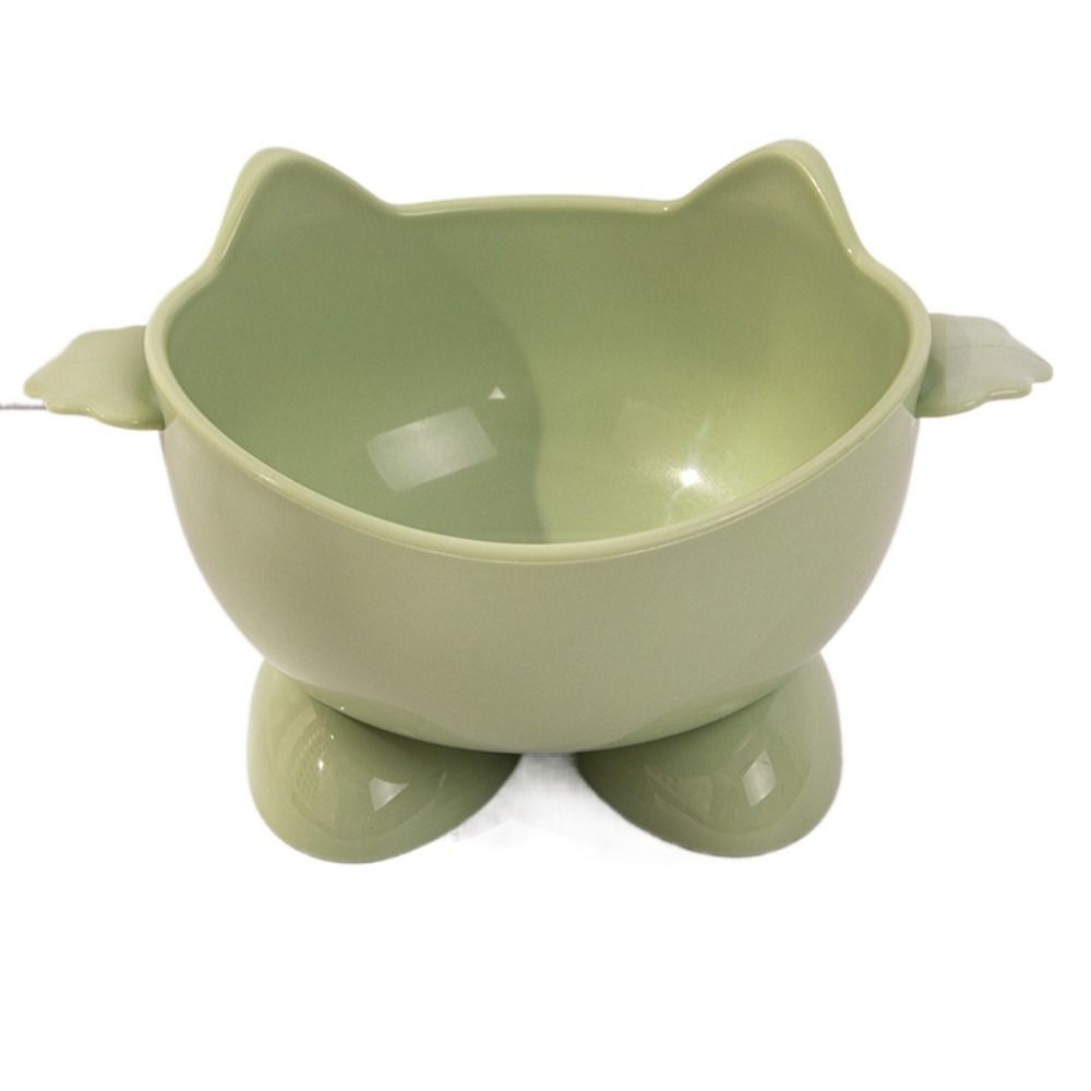 

2pcs Cute Pet High Foot Bowl Lovely Cats Drinking Feeder Dog Food Feeding Basin Neck Protection