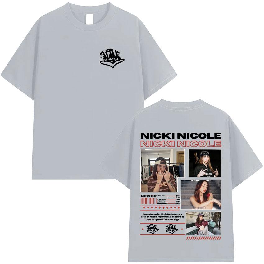 Nicki Nicole Fashion T Shirts Harajuku High Quality Tee ONeck Short Sleeve Cotton Mens Woman Cozy TShirts Gift Tops Streetwear