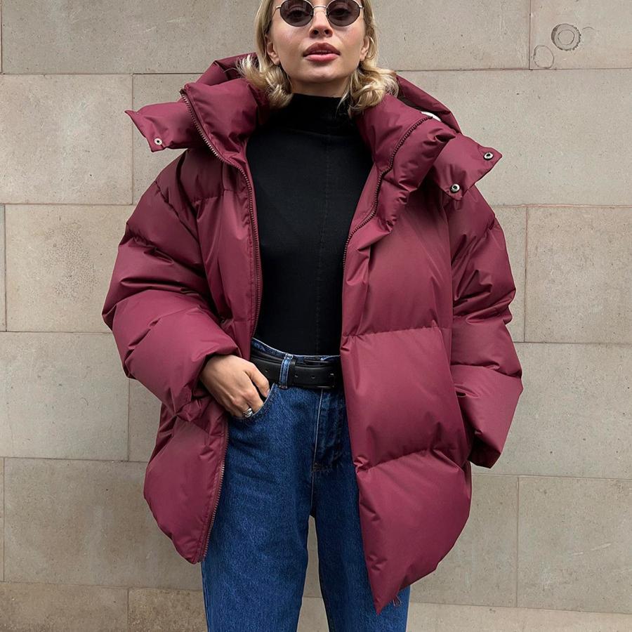 GMXIA Cotton Jacket Autumn and Winter Cotton Jacket Women Loose Cotton Jacket Loose Jacket Tops