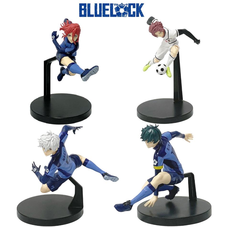 Anime BLUE LOCK Football Figures Isagi Yoichi Chigiri Hyoma Nagi Seishiro Mikage Reo Action Figure PVC Desktop Model Plaything Presents