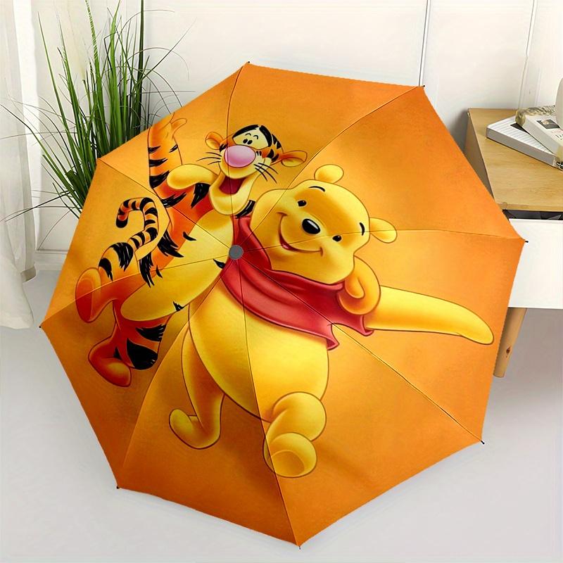 

Tigger, Winnie-the-Pooh Themed Automatic opening and closing folding umbrella, 8-rib windproof, compact travel design, suitable for all occa