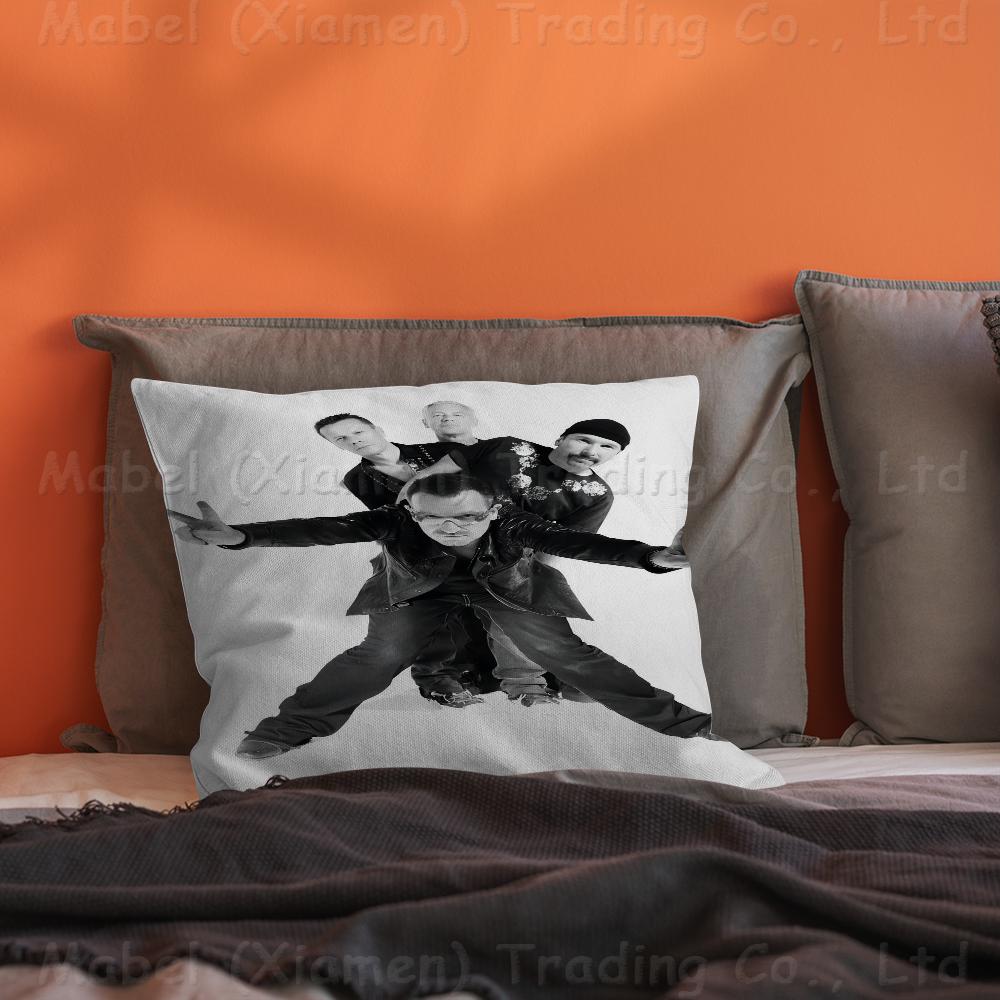 Rock Band U2 Pillow Gift Home Office Decoration Pillow Bedroom Sofa Car Cushion CoverPillow Case