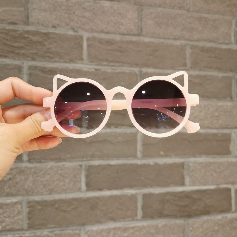 New Fashionable Children Sunglasses Cute Cat Eyeframe Boys and Girls Trendy Dressing Baby Outdoor Decoration Eyewear Uv400