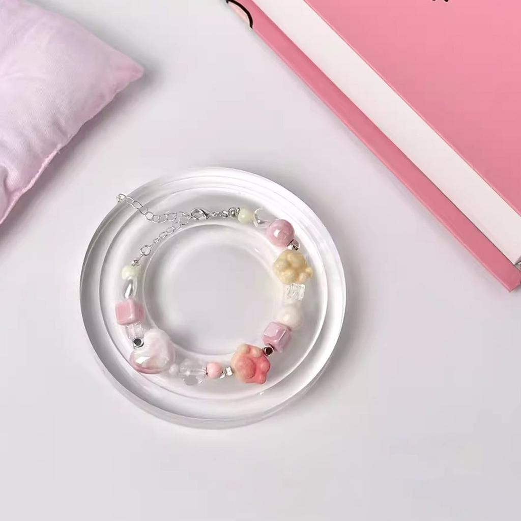 Acrylic Beading Board for Jewelry Making Bracelet and Necklace Designs Tray with Measuring Areas Beadwork Platform