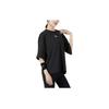 Under Armour Solid Color Crew Neck Loose Fit Short Sleeve Sport T-Shirt Women Tops Black 1376554-001