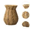Woven Vase Plants Flower Pot Country Style Art Vase Woven Flower Vase Rustic Flower Vase for Hotel House Tabletop Decoration