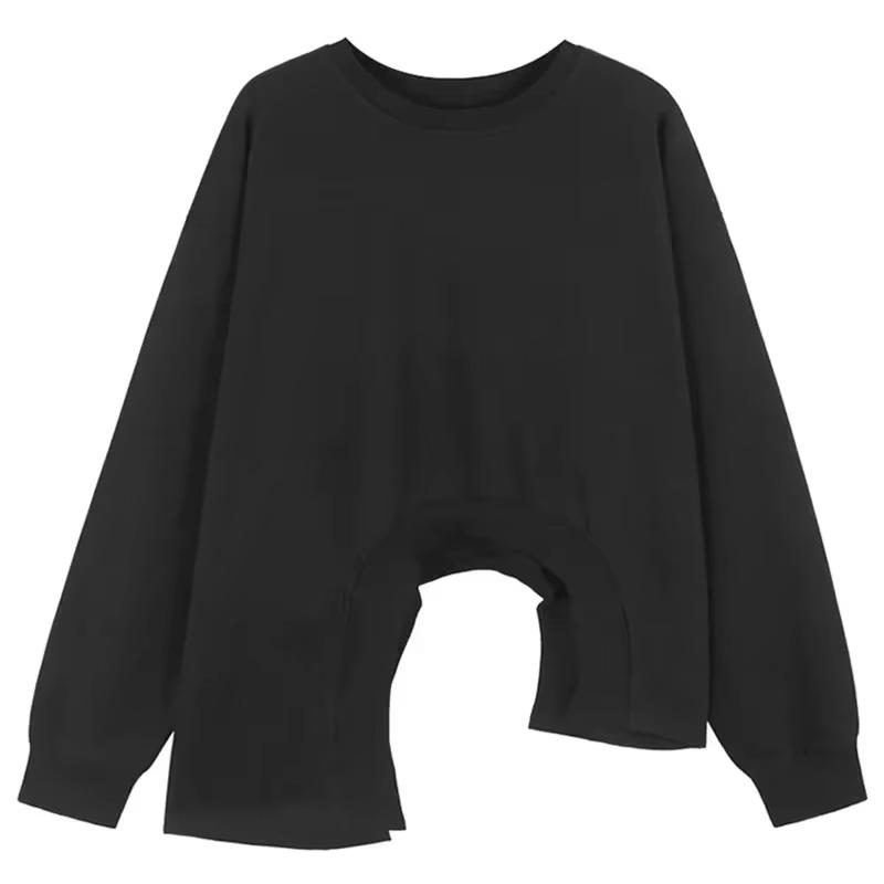 

Xitao Асиметричні однотонні світшоти GYX1080 One Size чорний