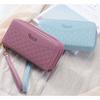 Fashionable Lychee Patterned Multi Slot Mobile Phone Bag with Double Zipper Wallet for Women
